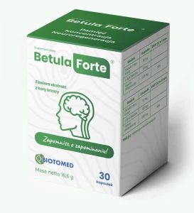 Betula Forte 30 kapsułek Pamięć Koncentracja Regeneracja Suplement